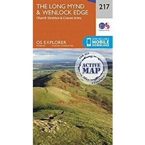 Long Mynd & Wenlock Edge. Church Stretton & Craven Arms, Sheet Map - *** imagine