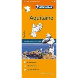 Aquitaine - Michelin Regional Map 524. Map, Sheet Map - *** imagine