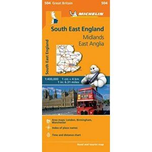 South East England - Michelin Regional Map 504. Map, Sheet Map - *** imagine