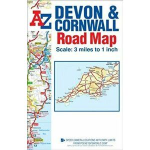 Devon & Cornwall Road Map, Sheet Map - *** imagine