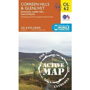 Correen Hills & Glenlivet, Bennachie & Ladder Hills, Insch & Rhynie, Sheet Map - *** imagine