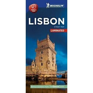 Lisbon - Michelin City Map 9208. Laminated City Plan, Sheet Map - *** imagine