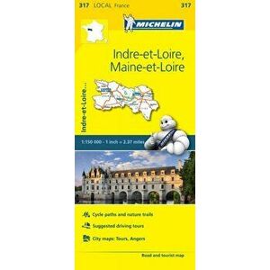 Indre-et-Loire, Maine-et-Loire - Michelin Local Map 317. Map, Sheet Map - *** imagine