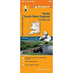 Wales - Michelin Regional Map 503. Map, Sheet Map - *** imagine