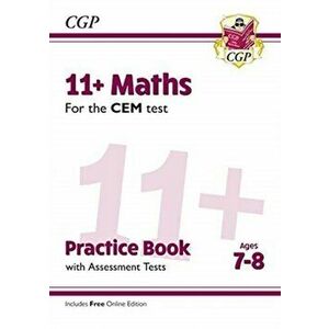 New 11+ CEM Maths Practice Book & Assessment Tests - Ages 7-8 (with Online Edition), Paperback - *** imagine