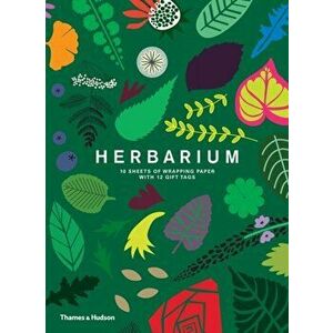 Herbarium: Gift Wrapping Paper Book. 10 Sheets of Wrapping Paper with 12 Gift Tags - Caz Hildebrand imagine