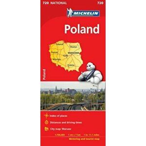 Poland - Michelin National Map 720. Map, Sheet Map - *** imagine