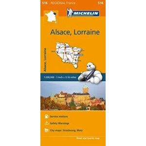 Alsace Lorraine - Michelin Regional Map 516. Map, Sheet Map - *** imagine