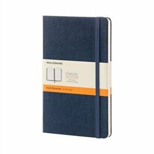 Moleskine Sapphire Blue Large Ruled Notebook Hard, Paperback - *** imagine