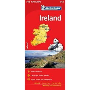 Ireland - Michelin National Map 712. Map, Sheet Map - *** imagine