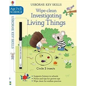 Wipe-Clean Investigating Living Things 7-8, Paperback - Hannah Watson imagine