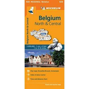 Belgium North & Central - Michelin Regional Map 533. Map, Sheet Map - *** imagine