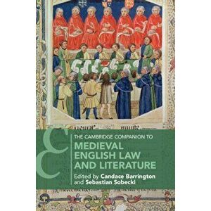 Cambridge Companion to Medieval English Law and Literature, Paperback - *** imagine