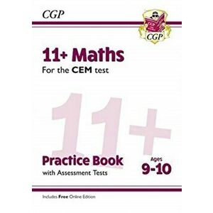 New 11+ CEM Maths Practice Book & Assessment Tests - Ages 9-10 (with Online Edition), Paperback - CGP Books imagine