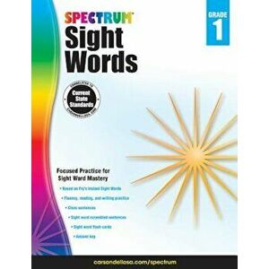 Spectrum Sight Words, Grade 1, Paperback - Spectrum imagine