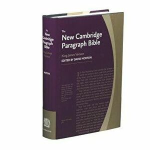New Cambridge Paragraph Bible-KJV, Hardcover - David Norton imagine