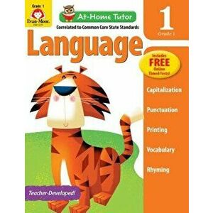 At Home Tutor Language, Grade 1, Paperback - Evan-Moor Educational Publishers imagine