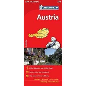 Austria - Michelin National Map 730, Hardcover - *** imagine