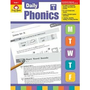Daily Phonics, Grade 1, Paperback - Evan-Moor Educational Publishers imagine