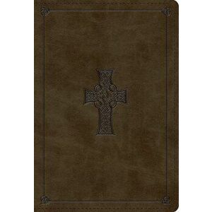 ESV Student Study Bible (Trutone, Olive, Celtic Cross Design), Hardcover - *** imagine