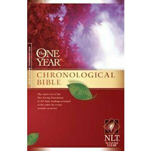 One Year Chronological Bible-NLT, Paperback - Tyndale imagine