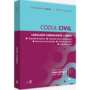 Codul civil - septembrie 2020/Universul Juridic imagine