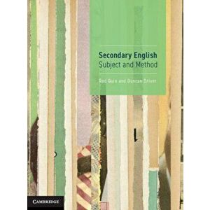 Secondary English. Subject and Method, Paperback - Duncan Driver imagine