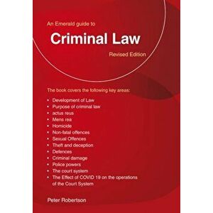 Criminal Law, Paperback - Peter Robertson imagine