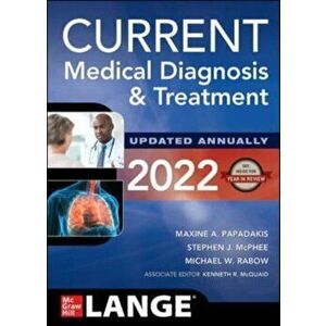 CURRENT Medical Diagnosis and Treatment 2022. 61 ed, Paperback - Kenneth McQuaid imagine