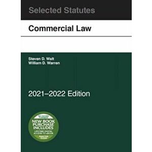 Commercial Law, Selected Statutes, 2021-2022, Paperback - William D. Warren imagine