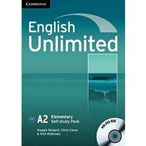 English Unlimited Elementary Self-Study Pack (Workbook with DVD-Rom), Paperback - Maggie Baigent imagine