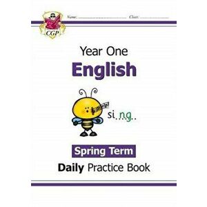 New KS1 English Daily Practice Book: Year 1 - Spring Term, Paperback - Cgp Books imagine