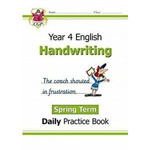 New KS2 Handwriting Daily Practice Book: Year 4 - Spring Term, Paperback - Cgp Books imagine