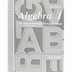 Saxon Algebra 1 Tests Only Third Edition, Paperback - Jason Roucloux imagine