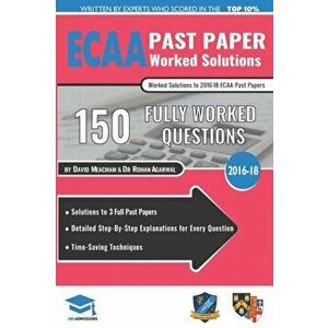 ECAA Past Paper Worked Solutions. Detailed Step-By-Step Explanations for over 200 Questions, Includes all Past Papers, Economics Admissions Assessment imagine