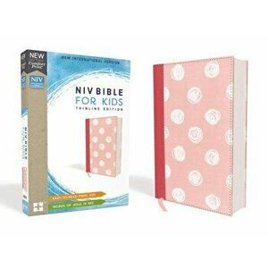 Niv, Bible for Kids, Cloth Over Board, Pink, Red Letter Edition, Comfort Print: Thinline Edition, Hardcover - Zondervan imagine