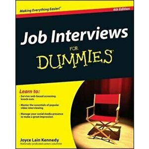 Job Interviews for Dummies, Paperback - Joyce Lain Kennedy imagine