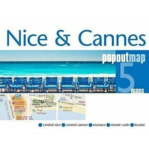 Nice and Cannes Popout Map, Paperback - *** imagine