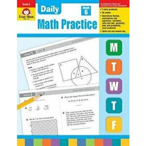 Daily Math Practice, Grade 6, Paperback - Evan-Moor Educational Publishers imagine