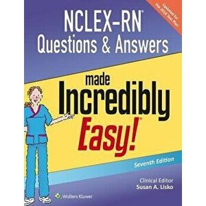 Nclex-RN Questions & Answers Made Incredibly Easy, Paperback - Susan A. Lisko imagine