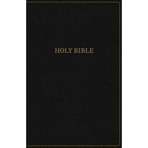 KJV, Thinline Bible, Large Print, Imitation Leather, Black, Indexed, Red Letter Edition - Thomas Nelson imagine