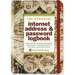 Old World Internet Address & Password Logbook, Hardcover - Peter Pauper Press imagine