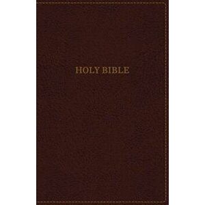 KJV, Thinline Bible, Large Print, Imitation Leather, Burgundy, Indexed, Red Letter Edition - Thomas Nelson imagine