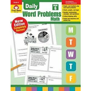 Daily Word Problems, Grade 6, Paperback - Evan-Moor imagine