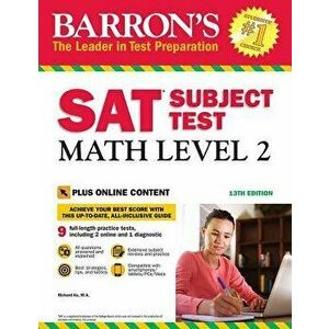 Barron's SAT Subject Test: Math Level 2 with Online Tests, Paperback - Richard Ku imagine