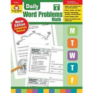 Daily Word Problems, Grade 4, Paperback - Evan-Moor imagine