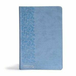 CSB (In)Courage Devotional Bible, Blue Leathertouch - (In)Courage imagine