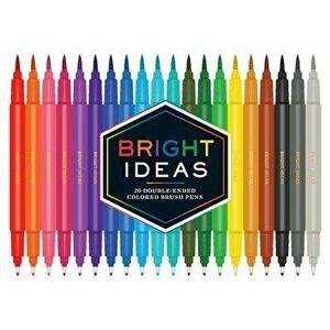 Bright Ideas: 20 Double-Ended Colored Brush Pens, Hardcover - Chronicle Books imagine