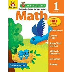 At Home Tutor Math, Grade 1, Paperback - Evan-Moor Educational Publishers imagine