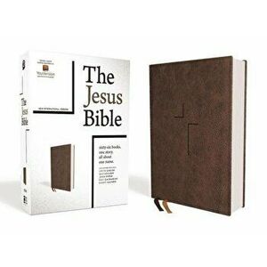 The Jesus Bible, NIV Edition, Leathersoft, Brown, Comfort Print - Passion imagine